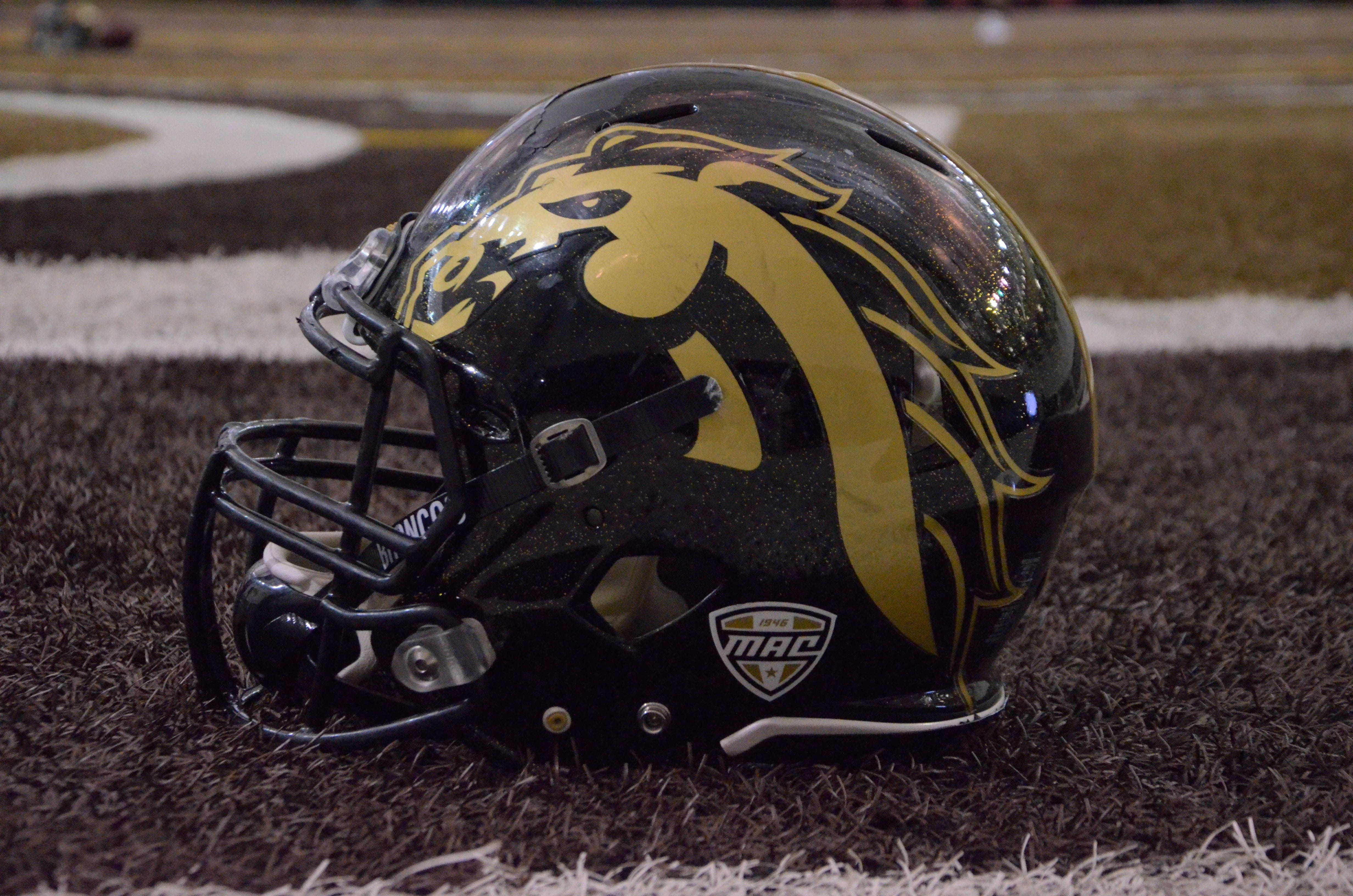 western michigan university football helmet